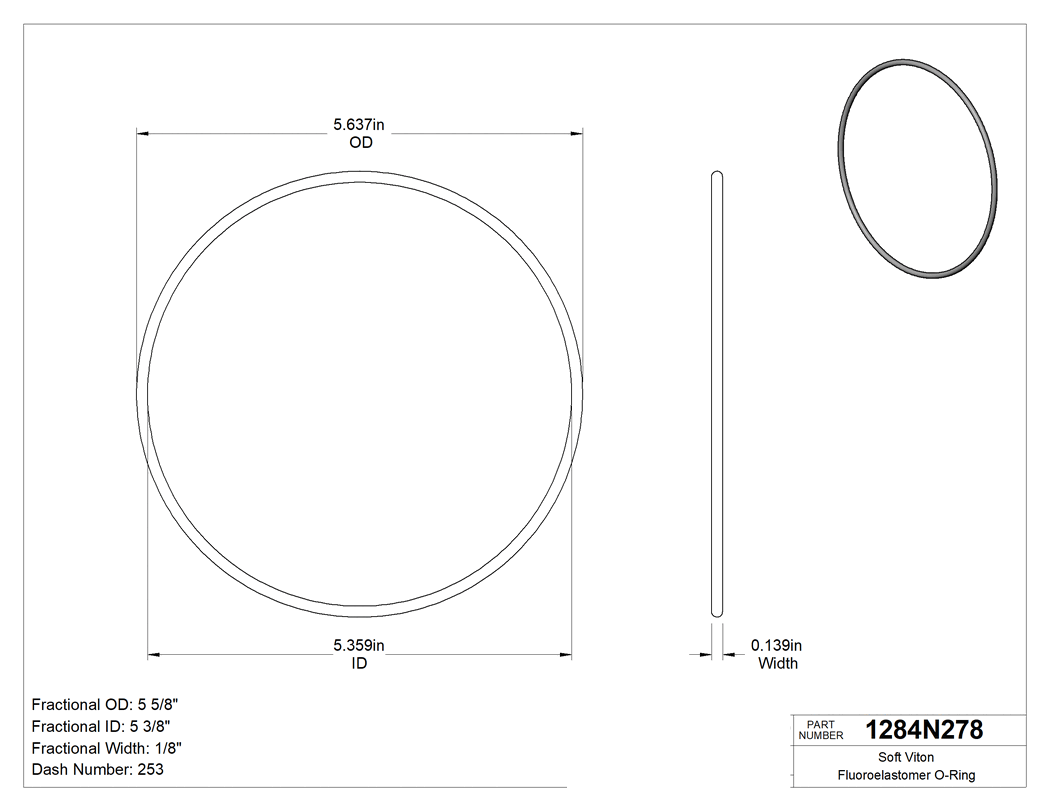 Technical drawing - 1284N278